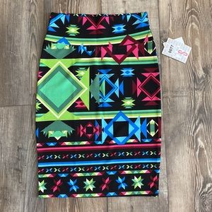 Lularoe Cassie Geometric Pencil Skirt NWT